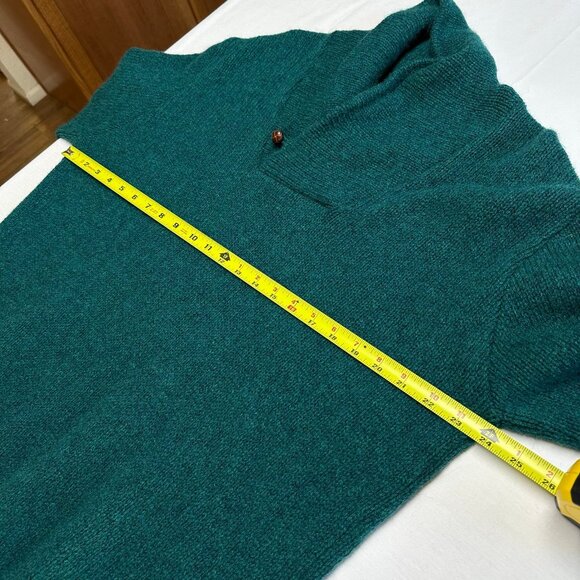 Vintage LL Bean Mens Wool Shawl Collar Sweater Size Large Pullover Fisherman USA - Picture 7 of 10